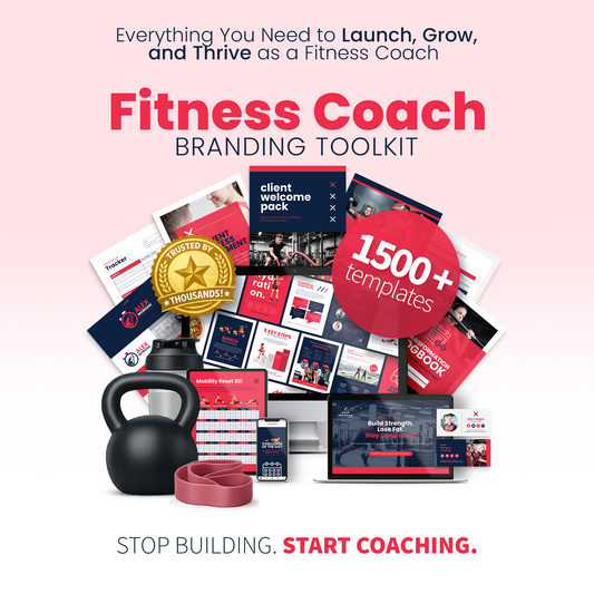 Fitness Coach Ultimate Branding Toolkit (Red)