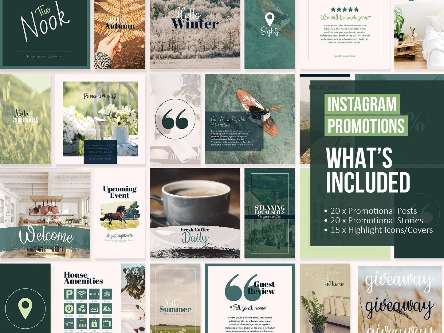 100+ Ultimate Airbnb Host Marketing Template Bundle (country)