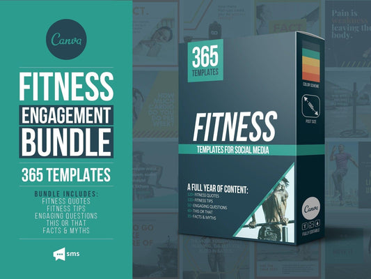 365 Fitness Instagram Template Bundle For Social Media (multi)
