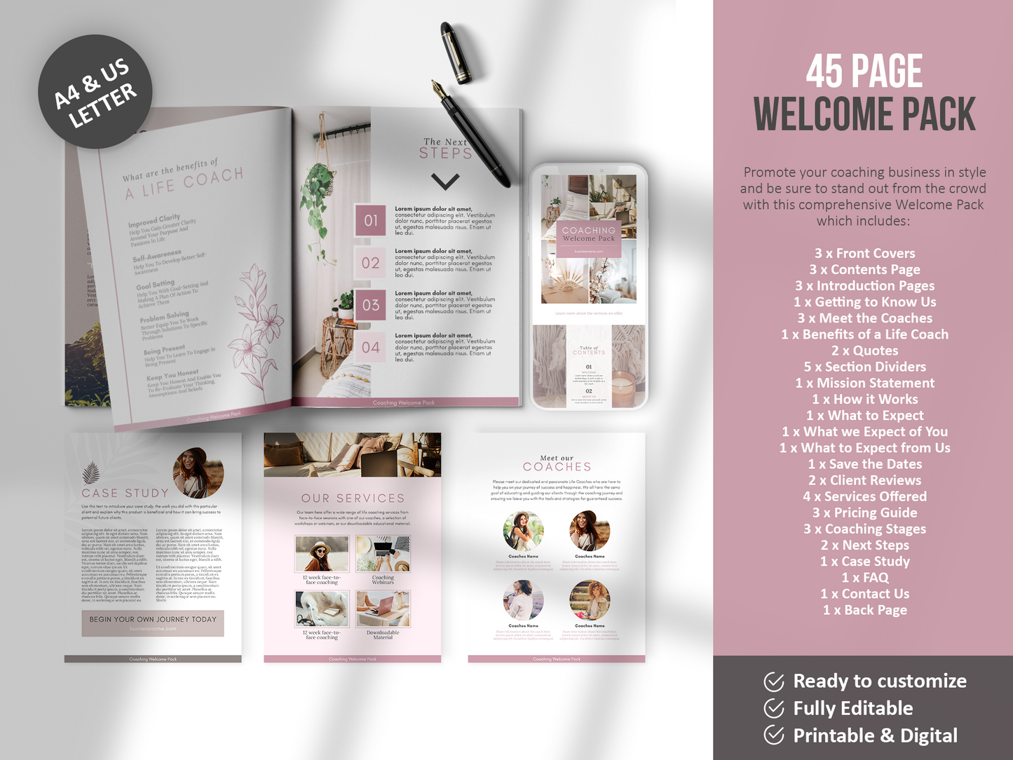 385+ Life Coaching Client Onboarding Toolkit (mauve)