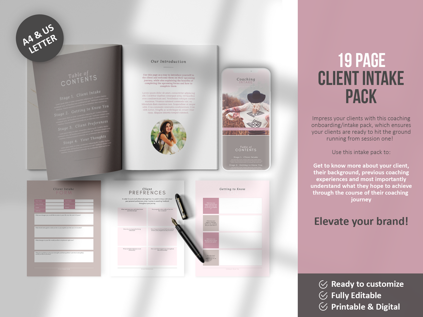 385+ Life Coaching Client Onboarding Toolkit (mauve)