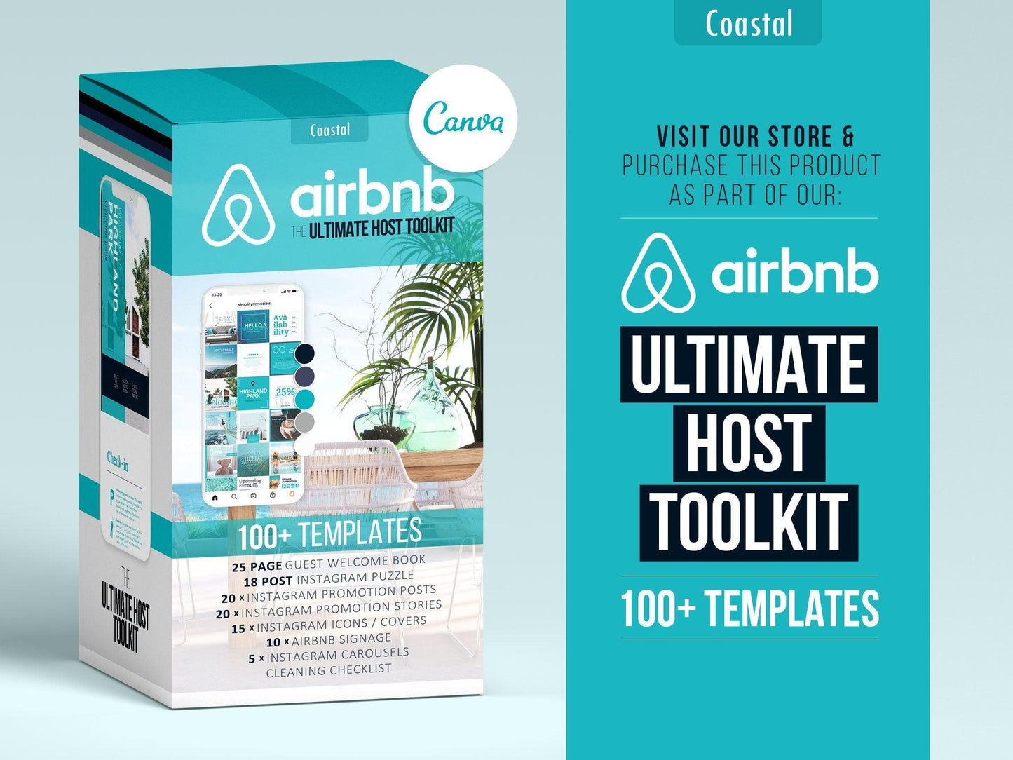 Airbnb Host Posters & Signage Bundle (coastal)