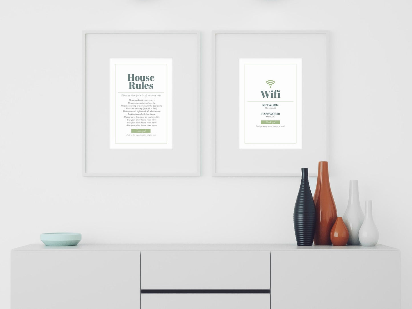 Airbnb Host Posters & Signage Bundle (country)