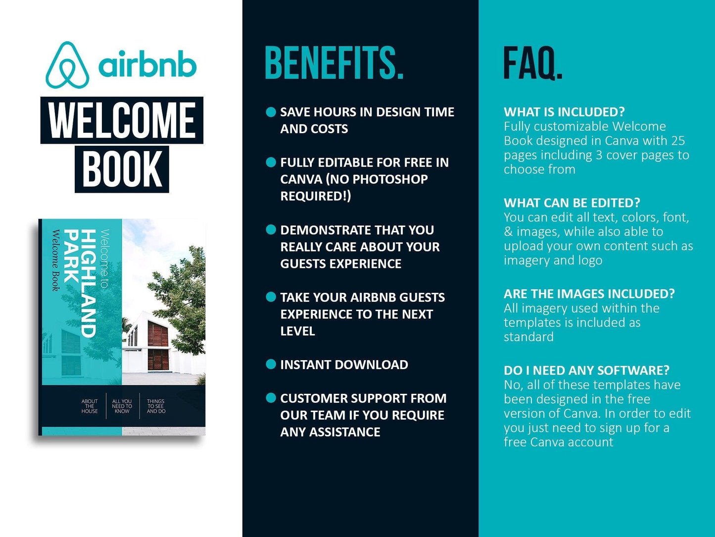 Airbnb Host Welcome Book Template (coastal)