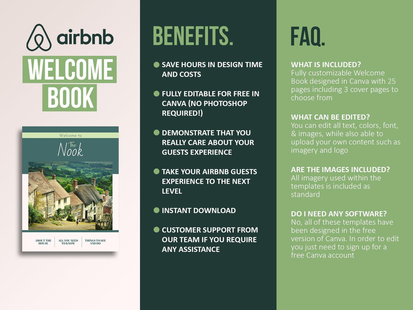 Airbnb Host Welcome Book Template (country)