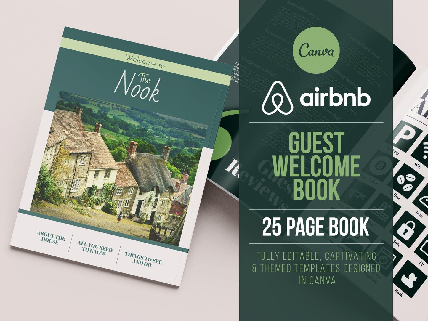 Airbnb Host Welcome Book Template (country)