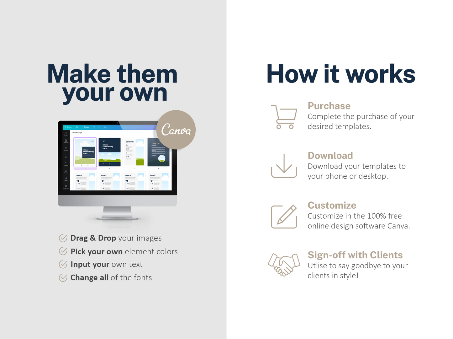 Client Goodbye Pack Template (Steel)