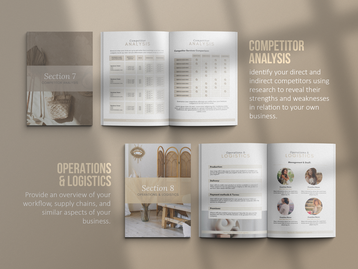 Coaching Business Plan Template (Sand)