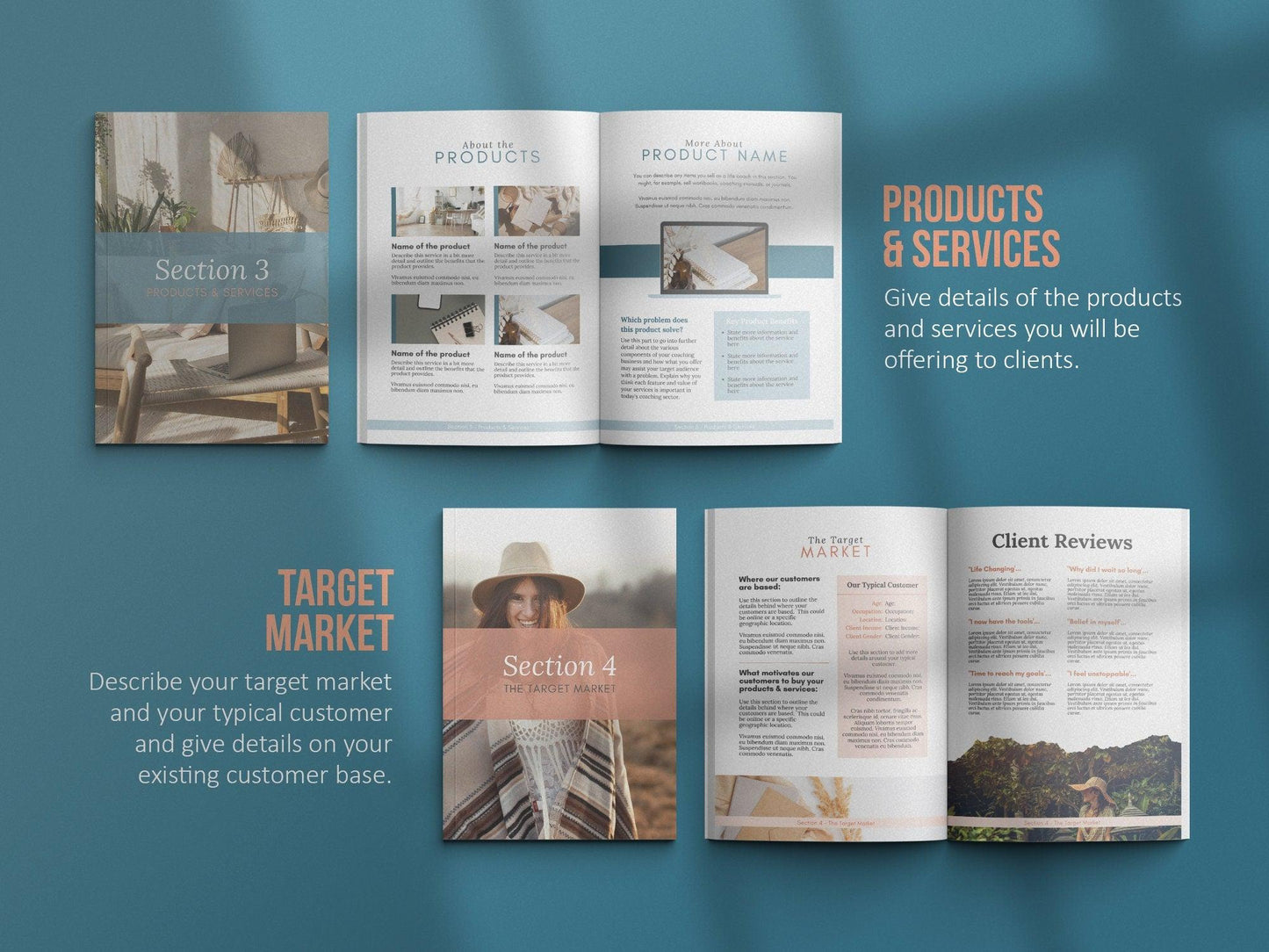 Coaching Business Plan Template (blue)