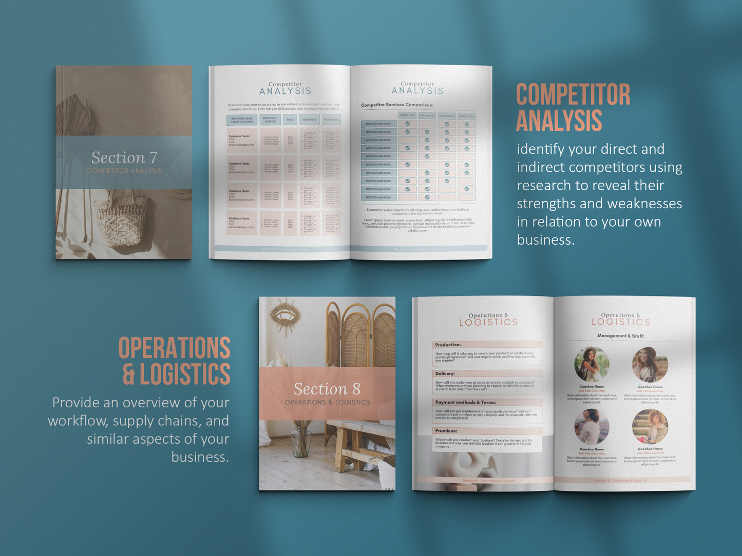 Coaching Business Plan Template (blue)