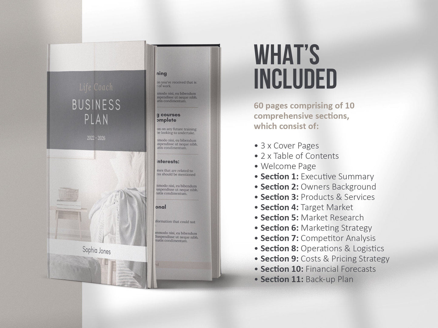 Coaching Business Plan Template (royal)