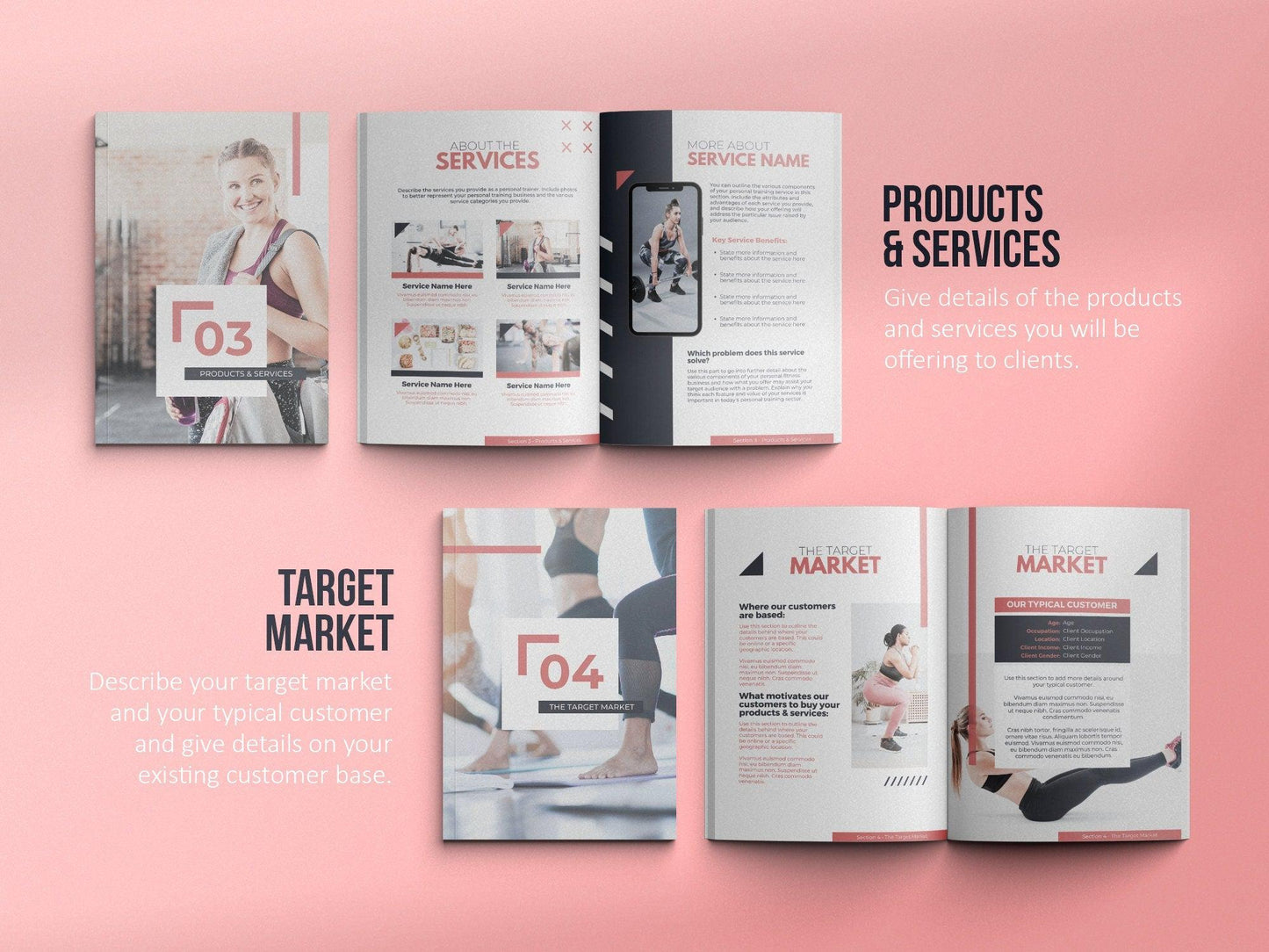 Fitness Business Plan Template (blush)