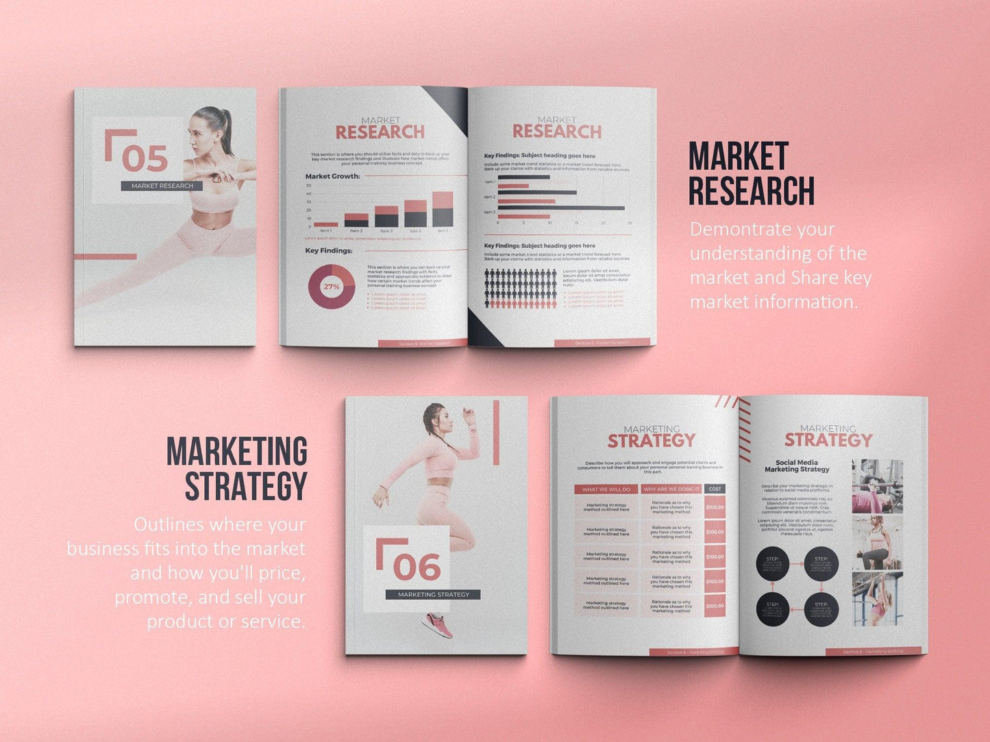 Fitness Business Plan Template (blush)