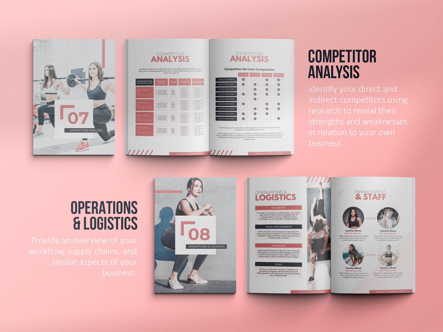 Fitness Business Plan Template (blush)