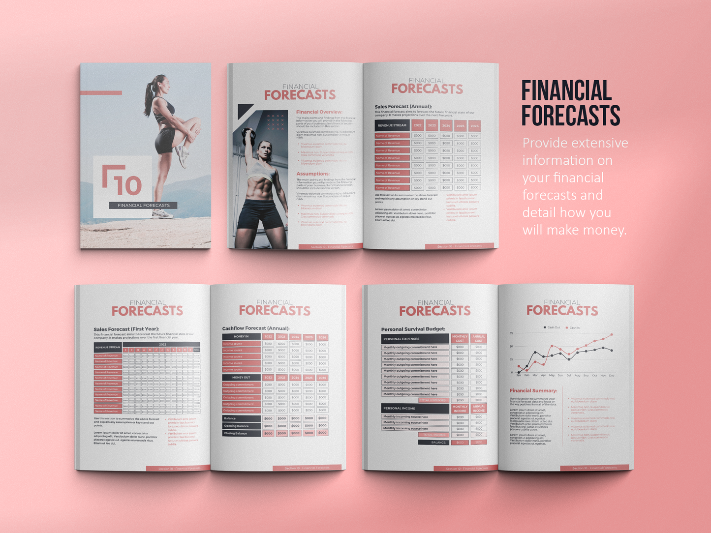Fitness Business Plan Template (blush)