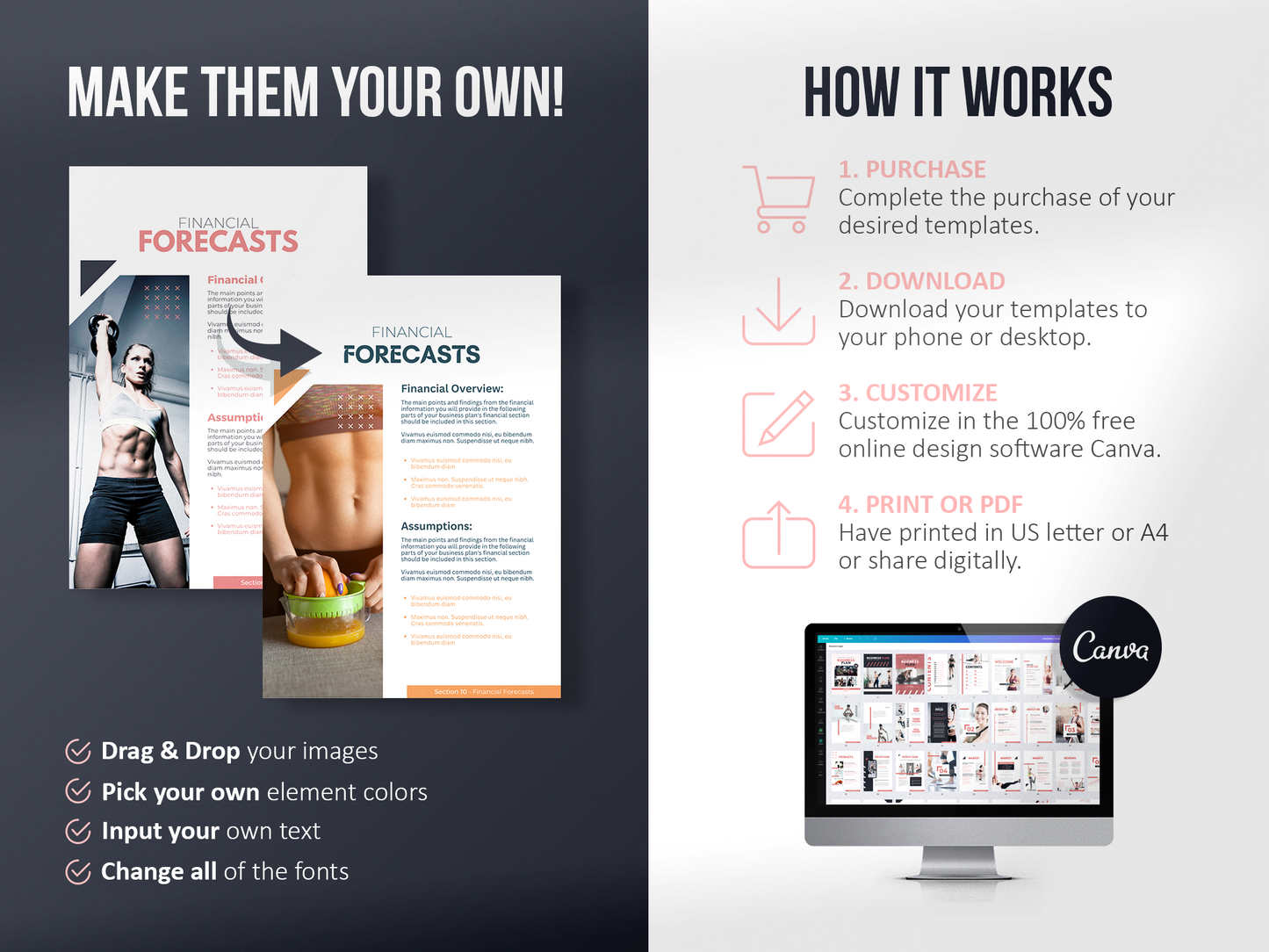 Fitness Business Plan Template (blush)