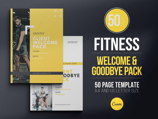 Fitness Client Welcome Pack and Client Goodbye Pack (mustang)
