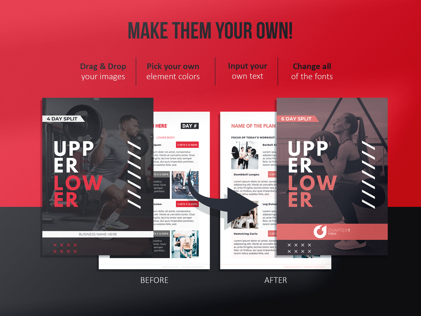 Workout Program Template (Scarlet)
