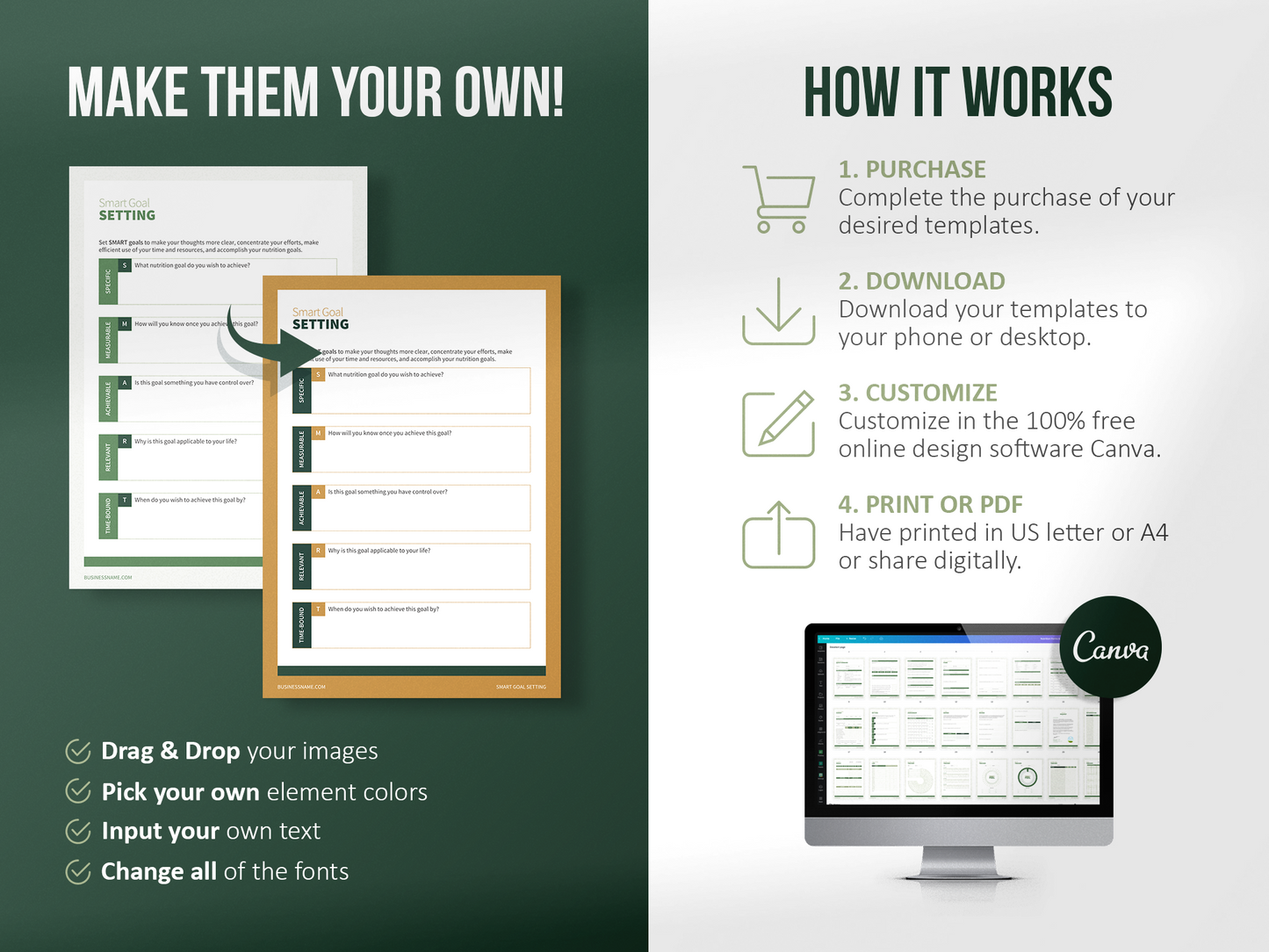 Nutrition Coach Client Intake Forms and Nutrition Trackers (Olive)