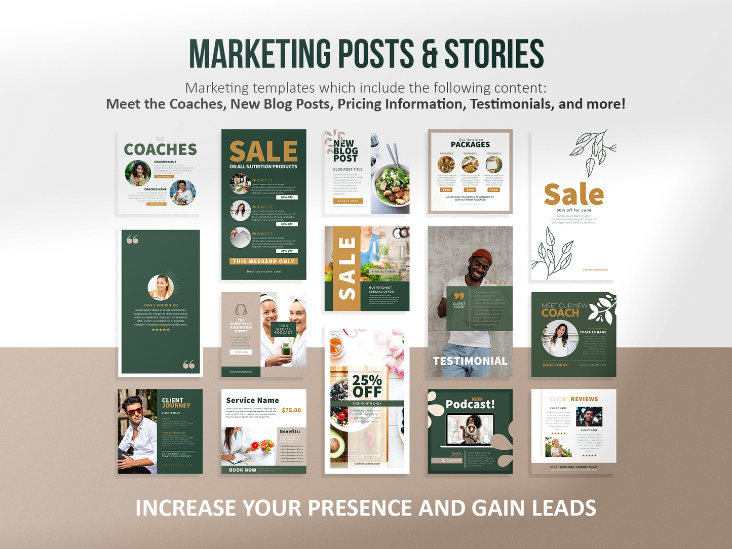 420 Health & Nutrition Instagram Post Templates | Health and Wellbeing | Nutrition Instagram Templates | Dietitian Template | Nutritionist
