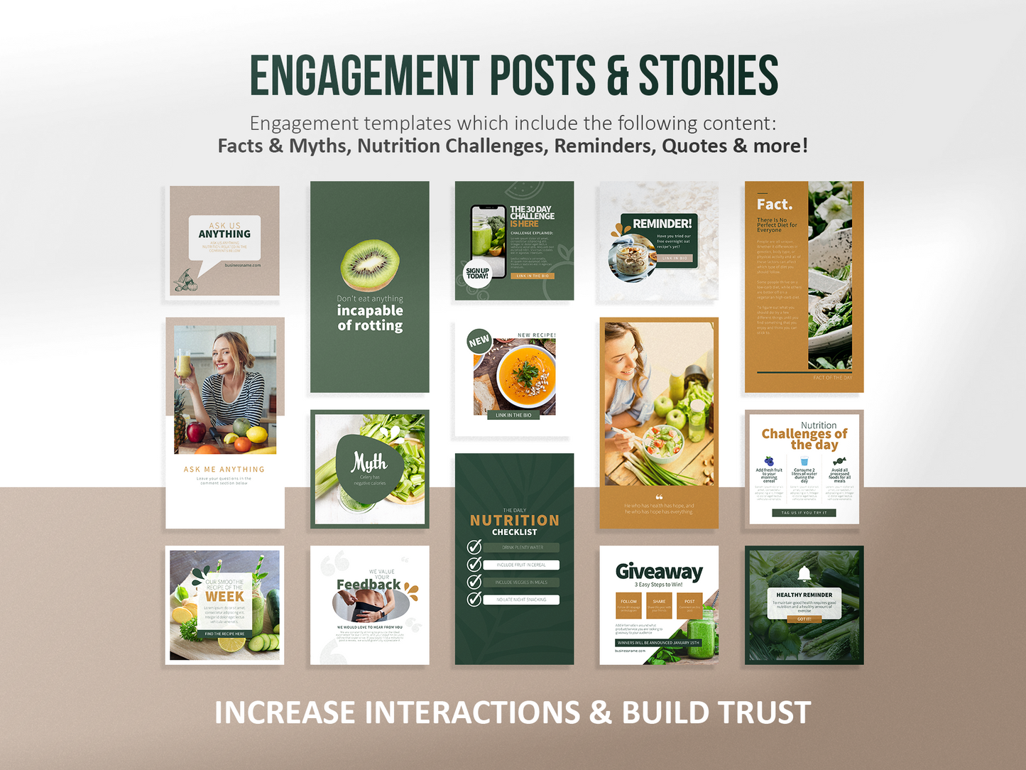 420 Health & Nutrition Instagram Post Templates | Health and Wellbeing | Nutrition Instagram Templates | Dietitian Template | Nutritionist