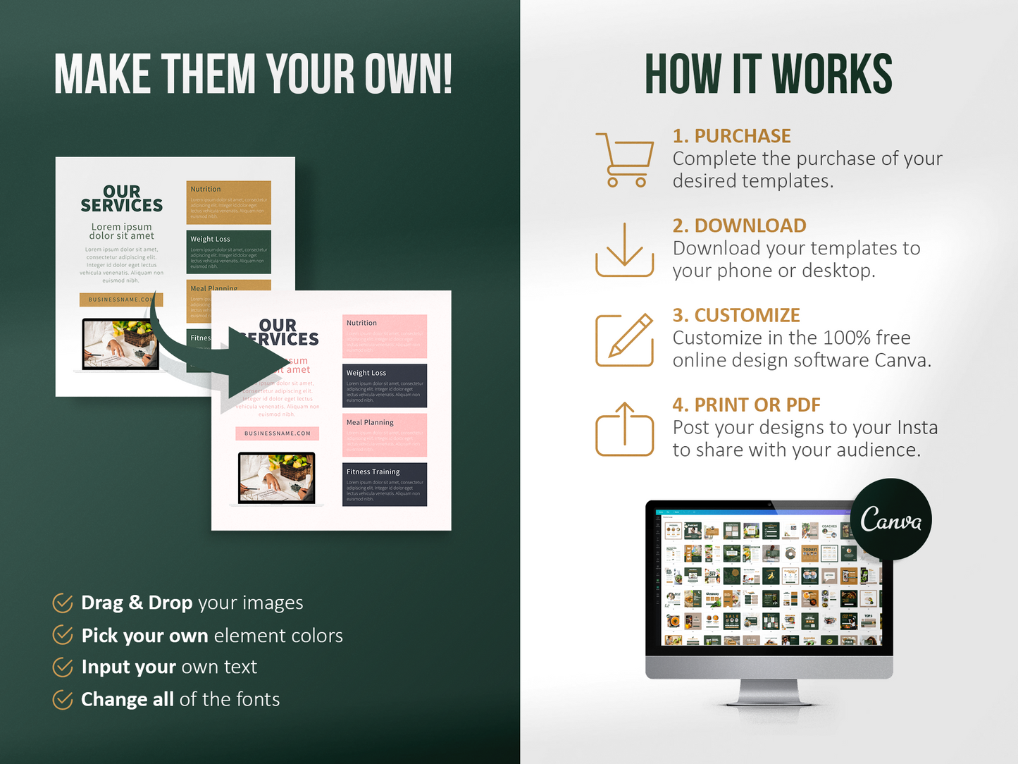 420 Health & Nutrition Instagram Post Templates | Health and Wellbeing | Nutrition Instagram Templates | Dietitian Template | Nutritionist