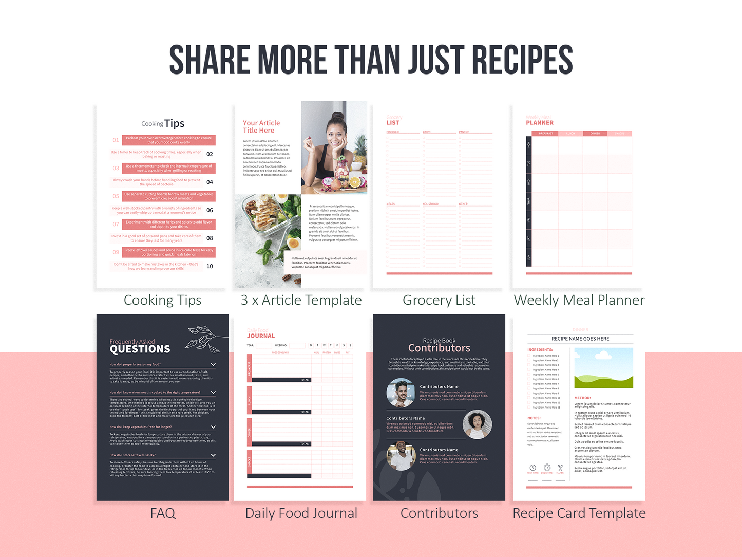 Recipe Book Template (Blush)