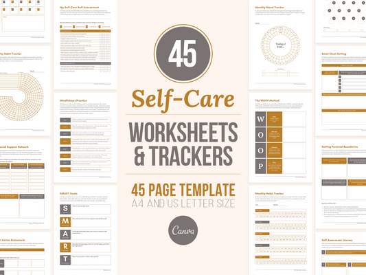 Self-Care Worksheets & Trackers (Autumn)
