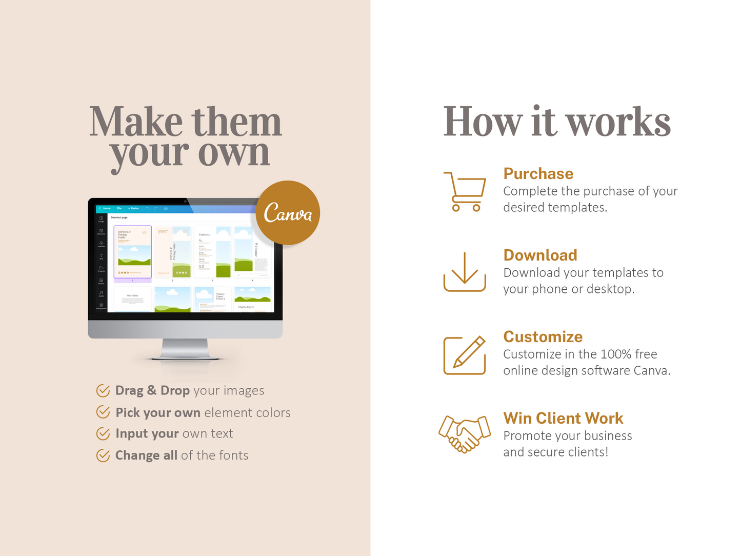 Services and Pricing Guide Template (Boho)