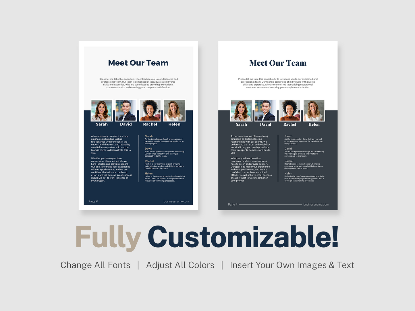 Services and Pricing Guide Template (Steel)