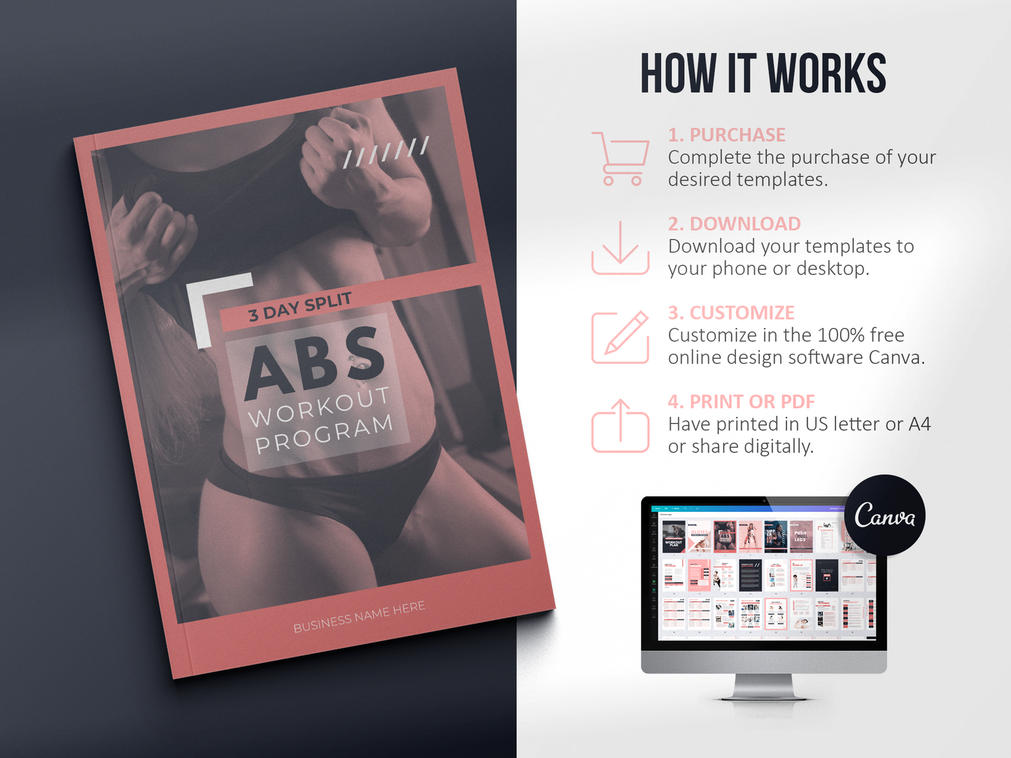 Workout Program Template (blush)