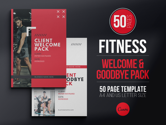 Fitness Client Welcome Pack and Client Goodbye Pack (Scarlet)
