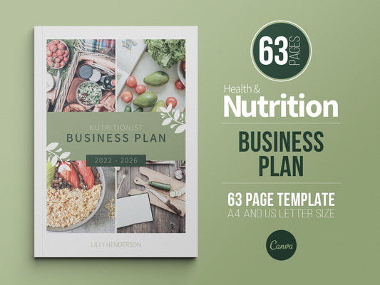 Nutritionist Business Plan Template (Olive)
