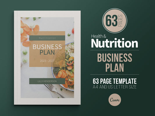 Nutritionist Business Plan Template (Nature)