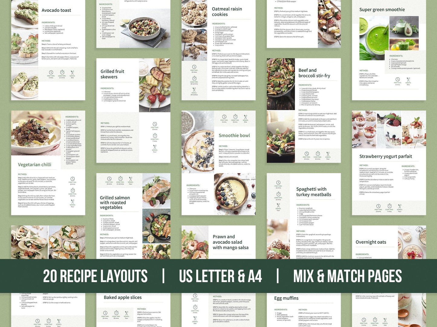 Recipe Book Template (Olive)