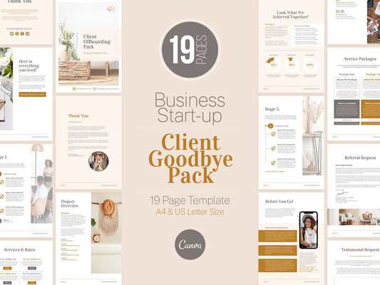 Client Goodbye Pack Template (Boho)