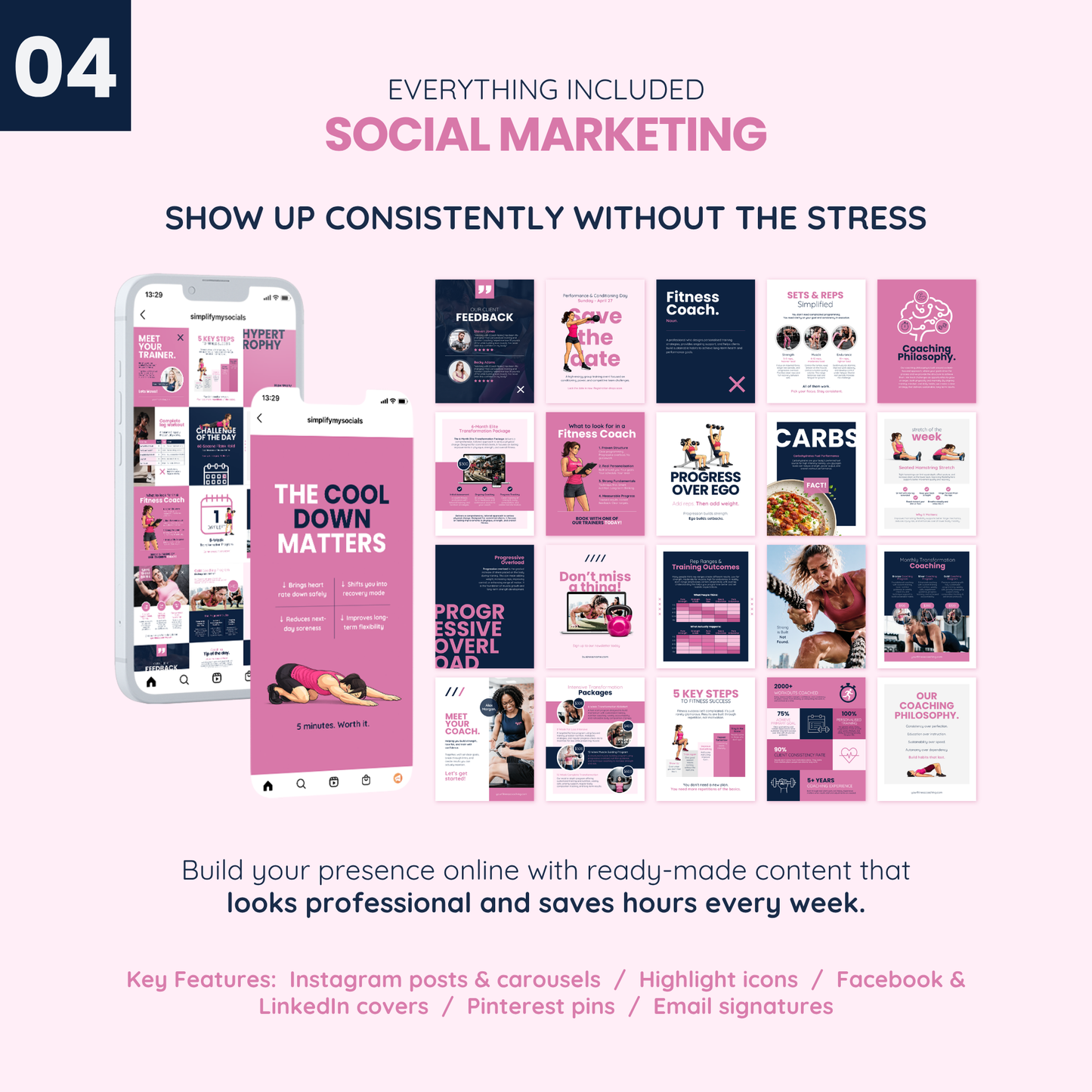 Fitness Coach Ultimate Branding Toolkit (Pink)