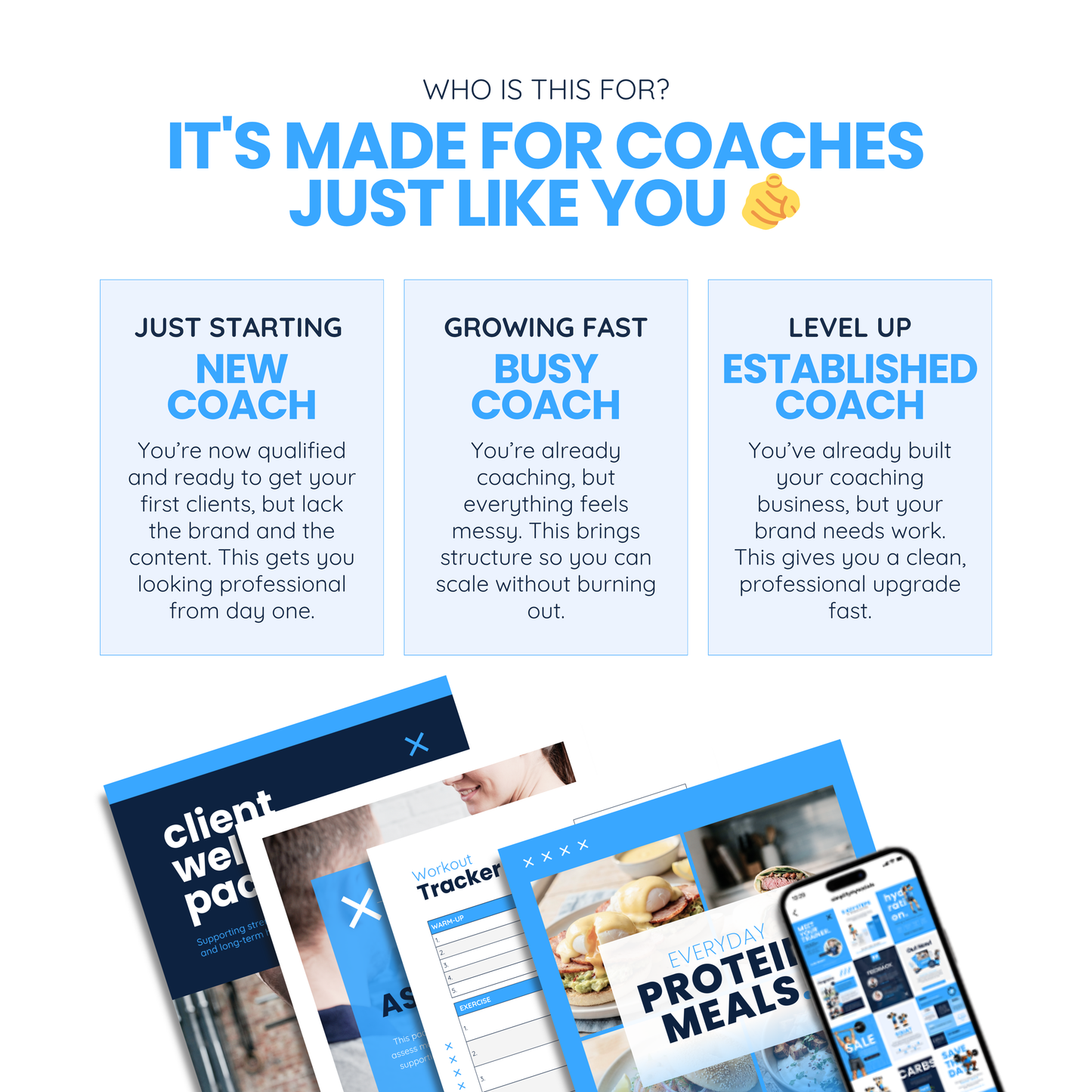 Fitness Coach Ultimate Branding Toolkit (Blue)