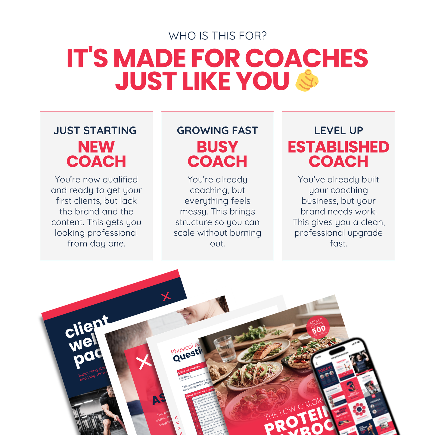 Fitness Coach Ultimate Branding Toolkit (Red)