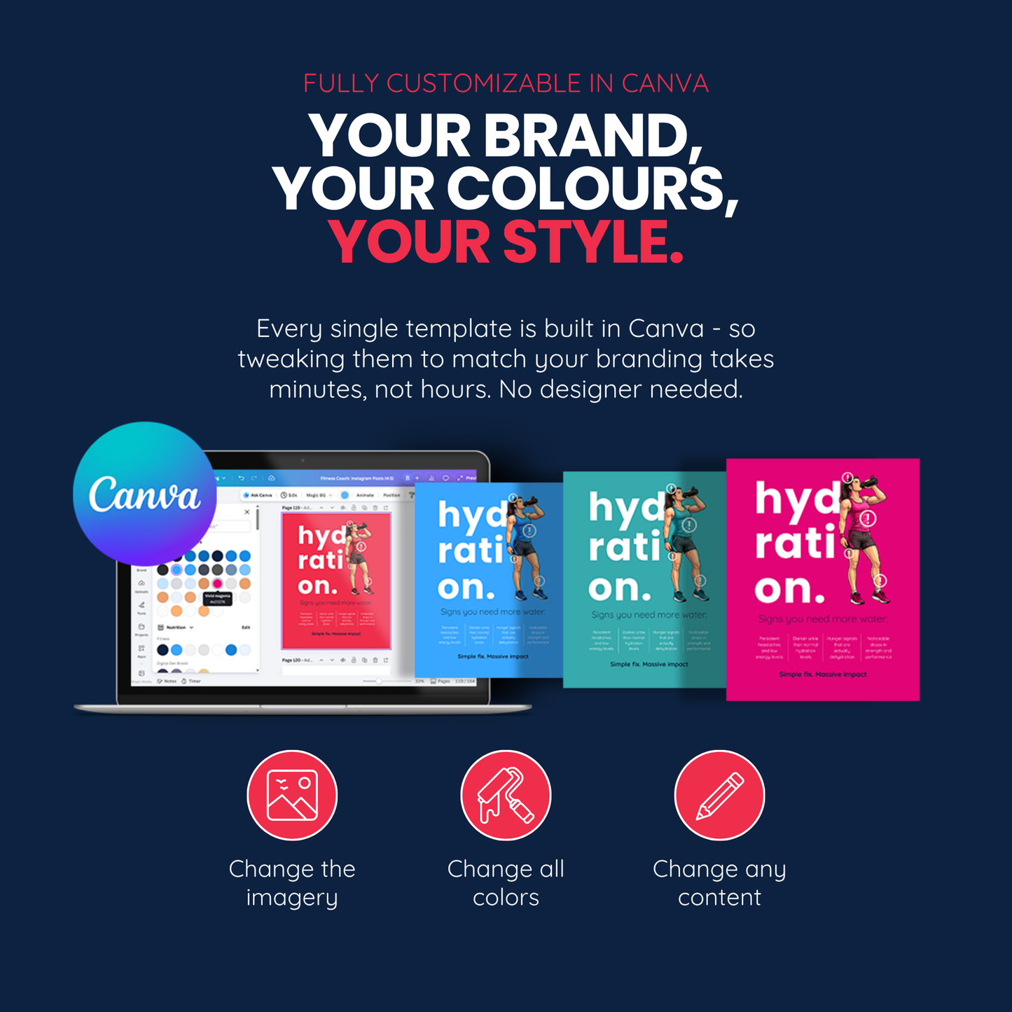 Fitness Coach Ultimate Branding Toolkit (Red)