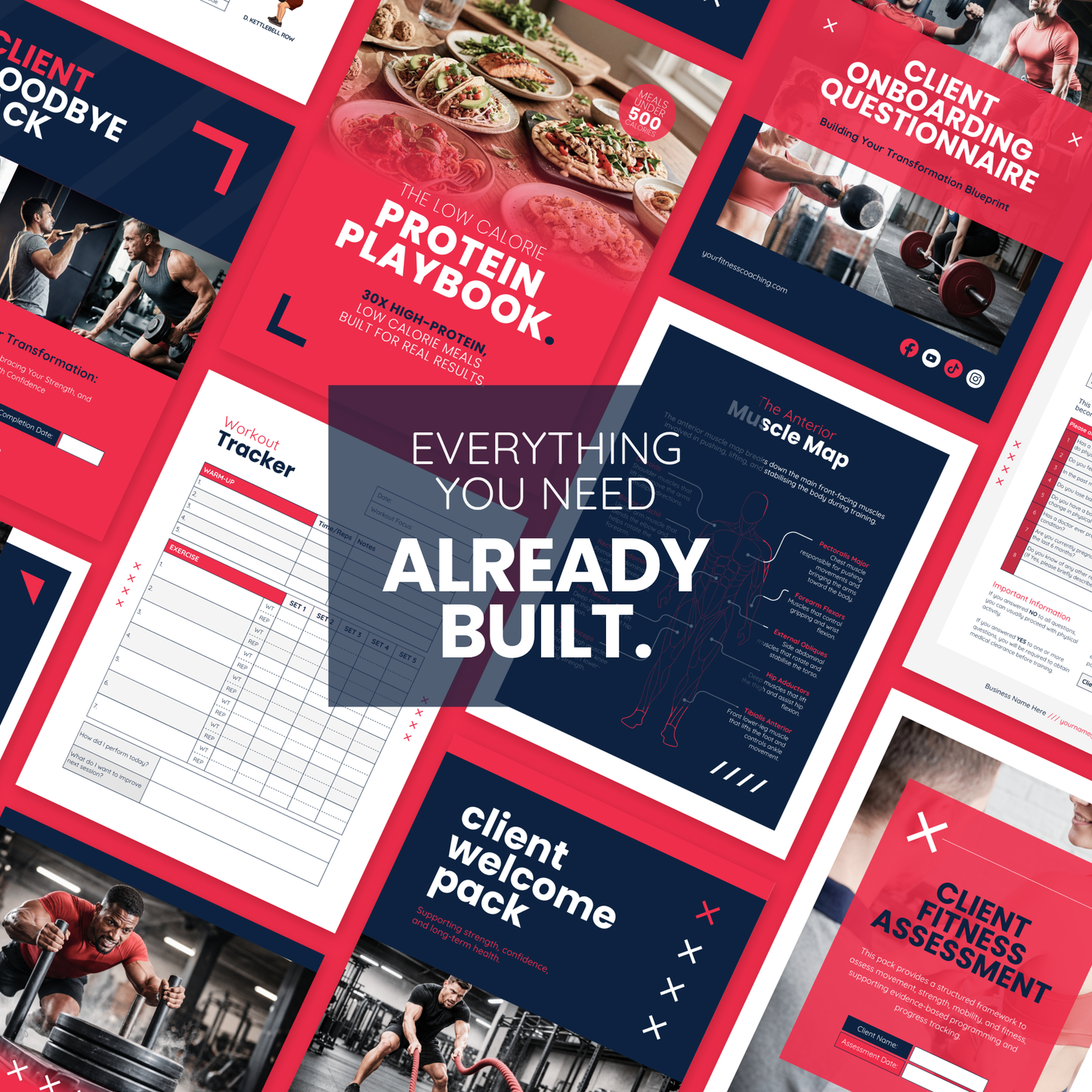 Fitness Coach Ultimate Branding Toolkit (Red)