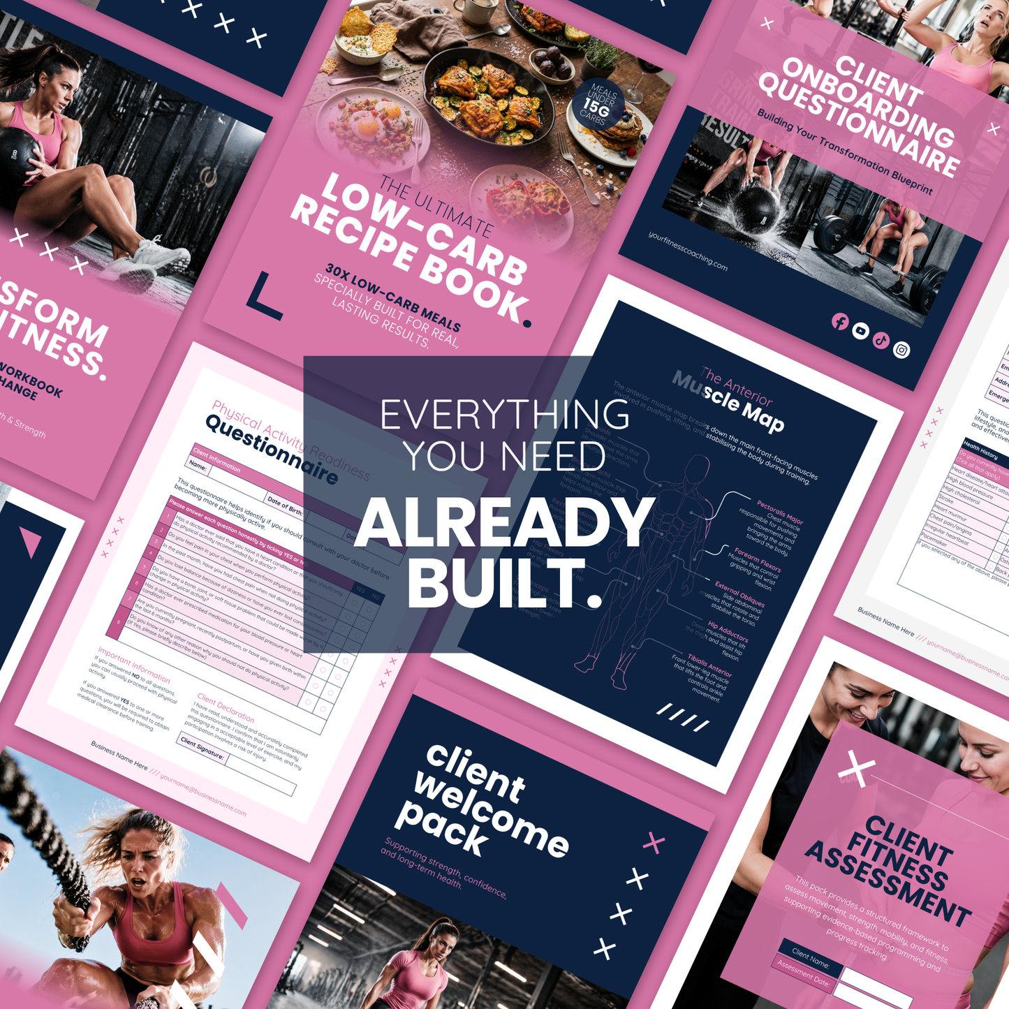 Fitness Coach Ultimate Branding Toolkit (Pink)