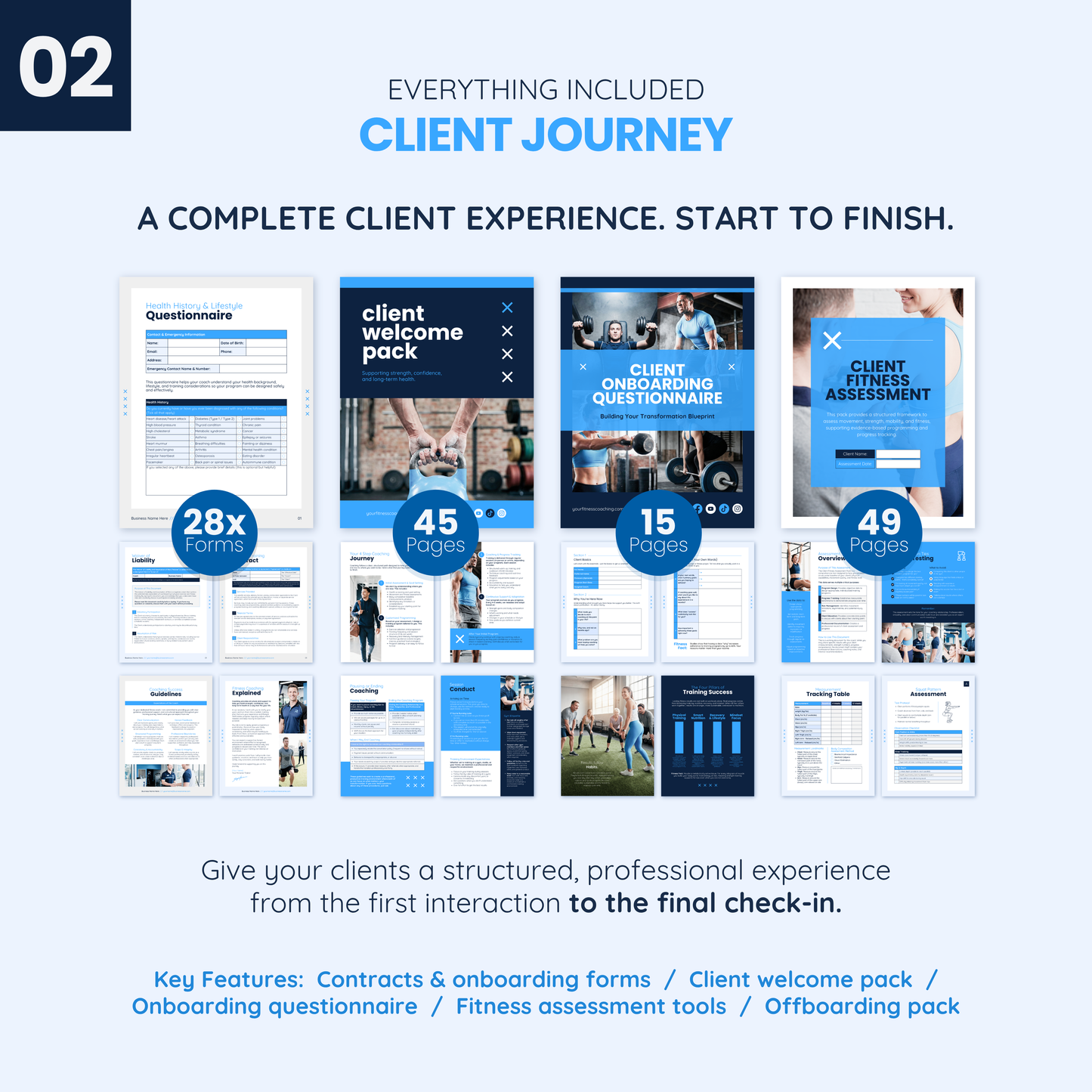 Fitness Coach Ultimate Branding Toolkit (Blue)
