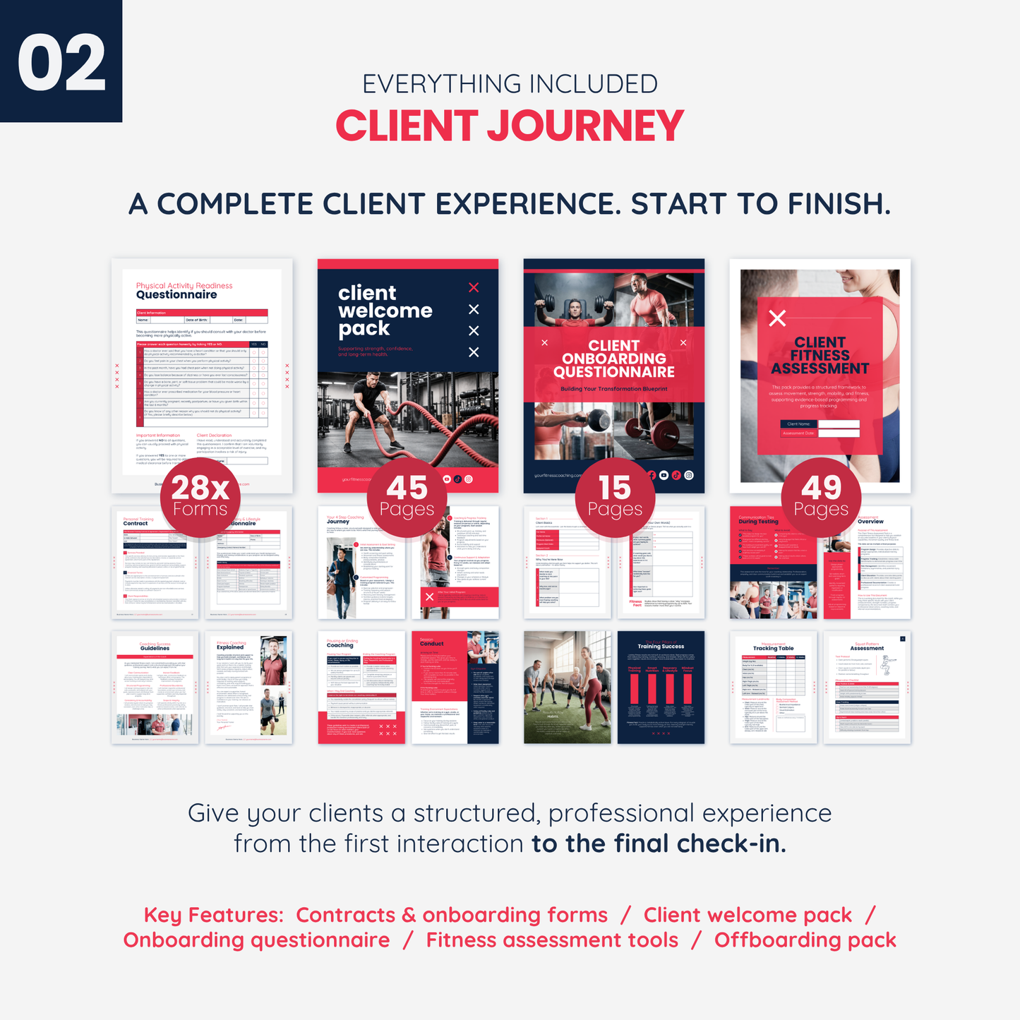 Fitness Coach Ultimate Branding Toolkit (Red)
