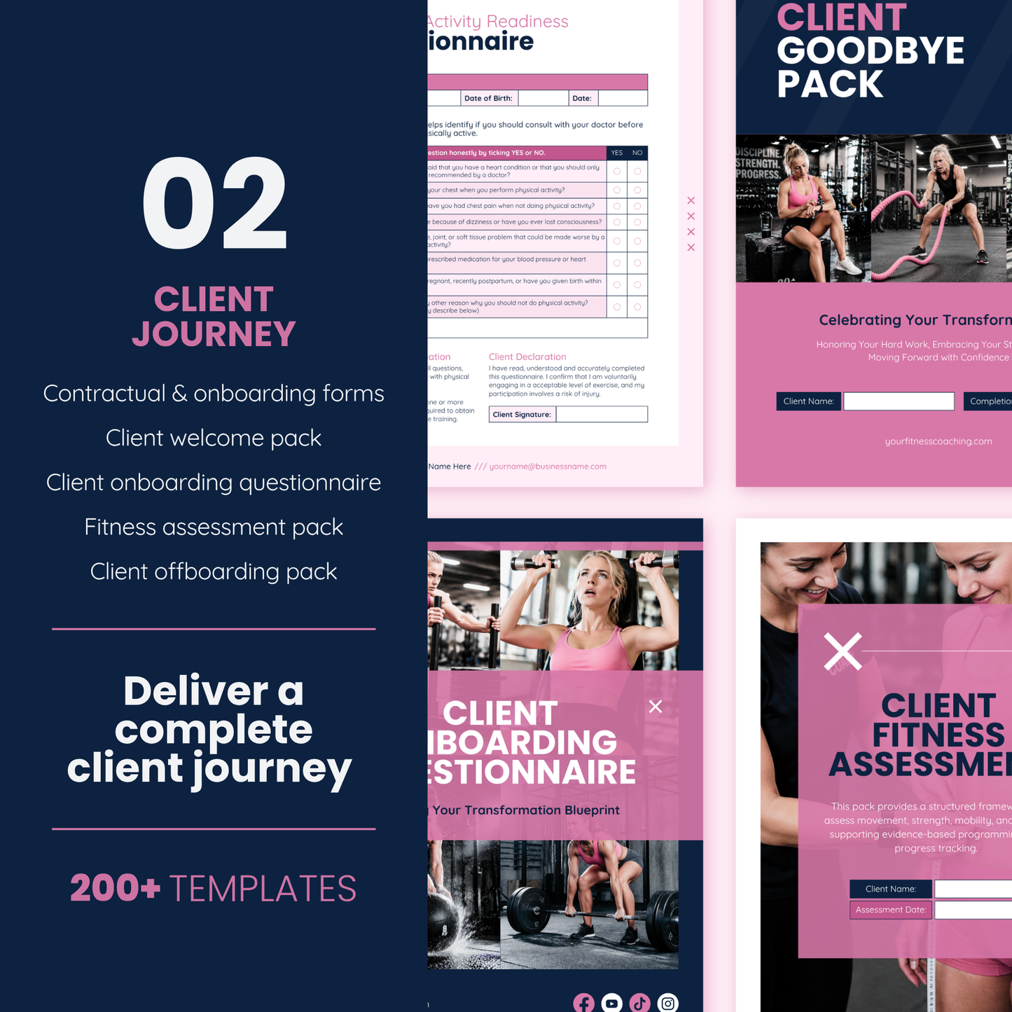 Fitness Coach Ultimate Branding Toolkit (Pink)