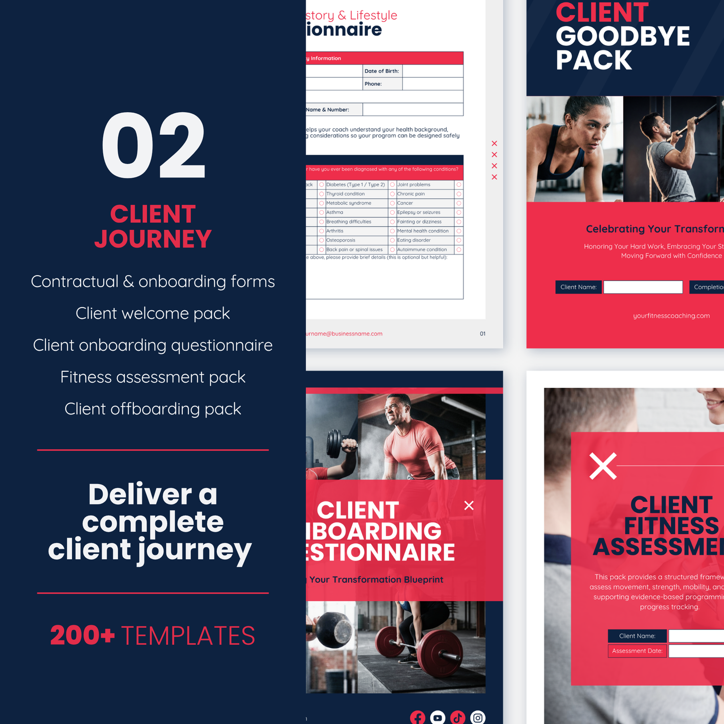 Fitness Coach Ultimate Branding Toolkit (Red)