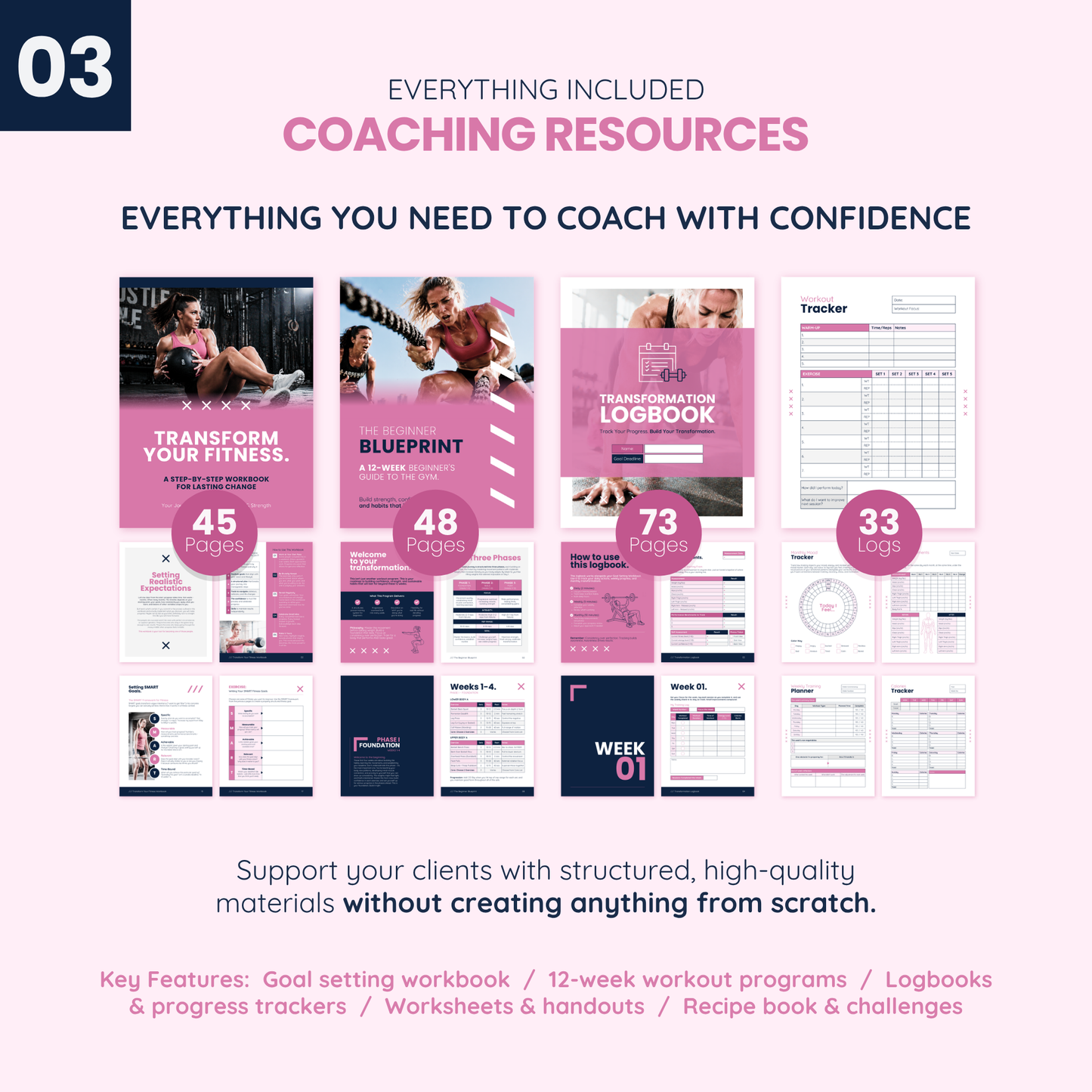 Fitness Coach Ultimate Branding Toolkit (Pink)
