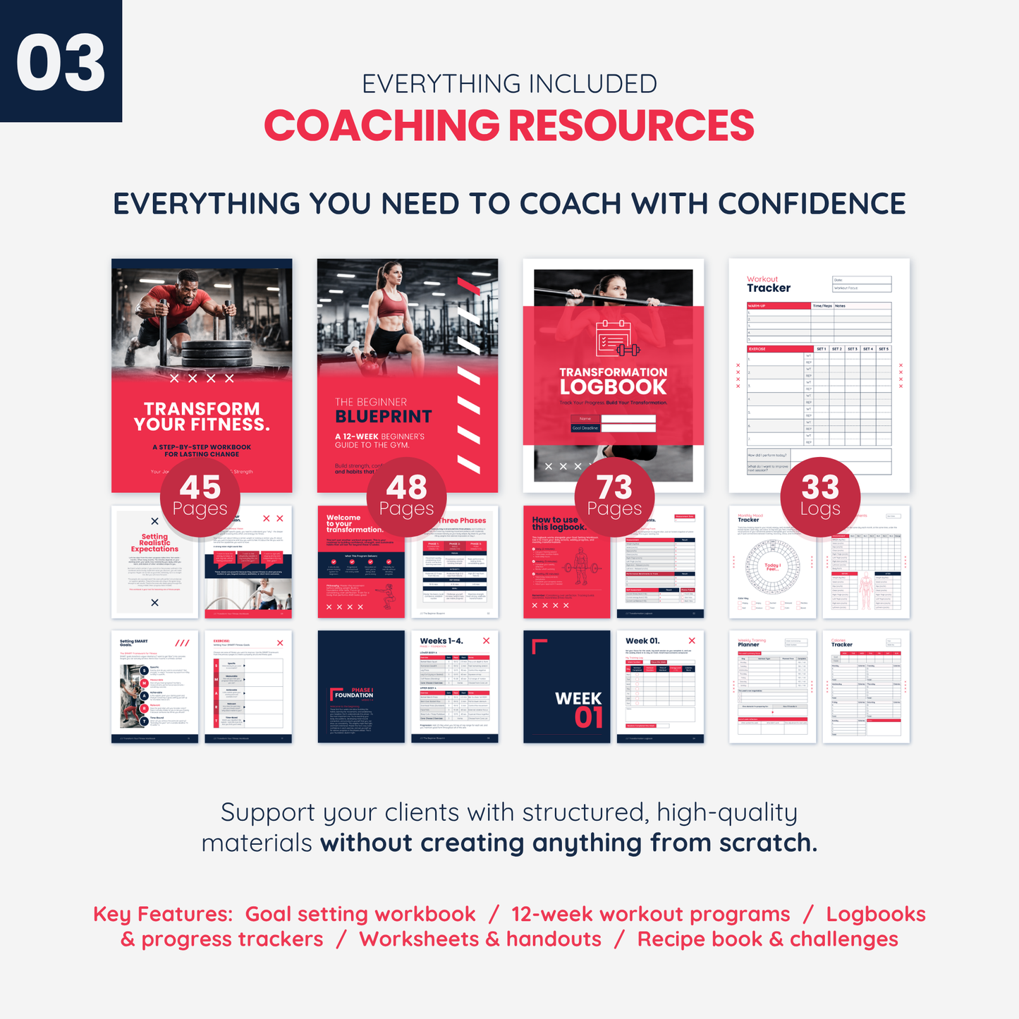 Fitness Coach Ultimate Branding Toolkit (Red)