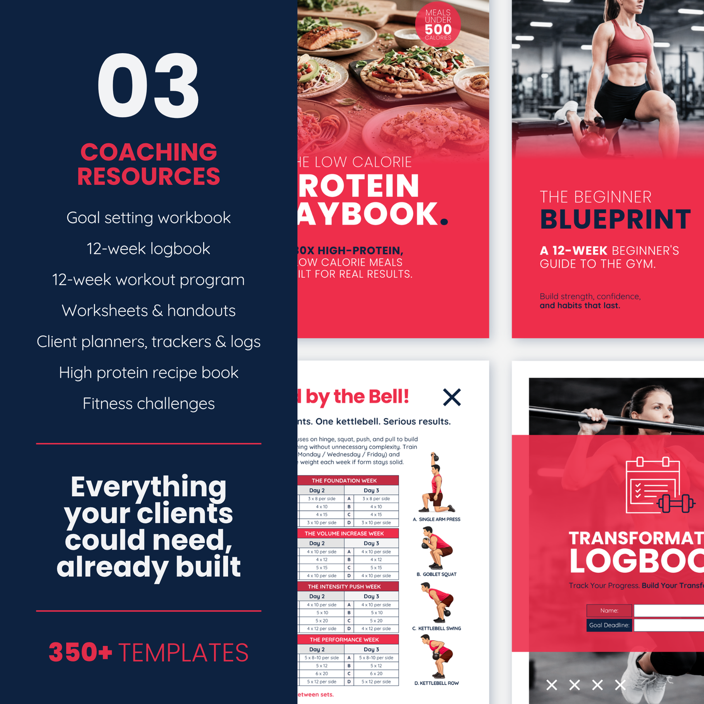 Fitness Coach Ultimate Branding Toolkit (Red)