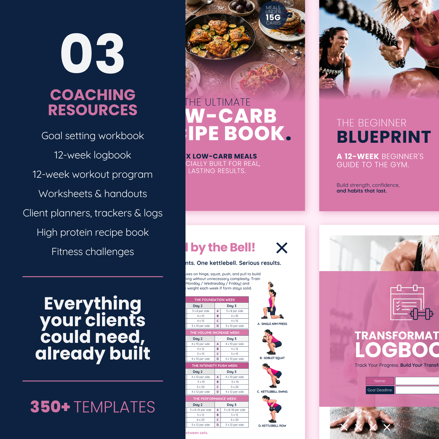Fitness Coach Ultimate Branding Toolkit (Pink)